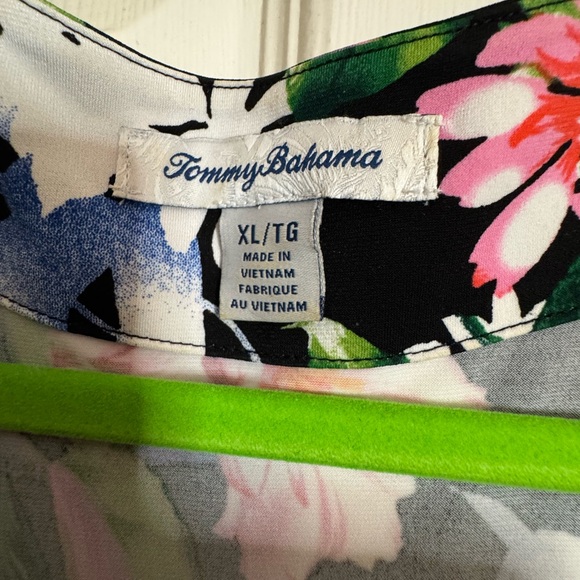 Tommy Bahama Black Floral Dress. - Picture 2 of 5
